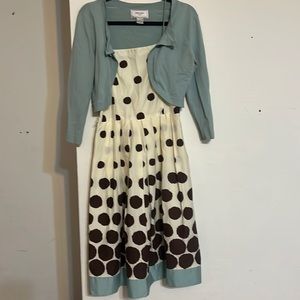 Dress with cardigan